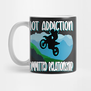 DIRT BIKER STUFF FUNNY QUOTE WITH GRAPHIC WHITE LETTERS Mug